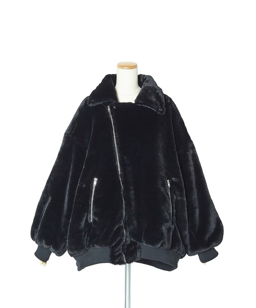 「ankoROCK」 ライダースジャケット ONE SIZE ブラック メンズ_画像8