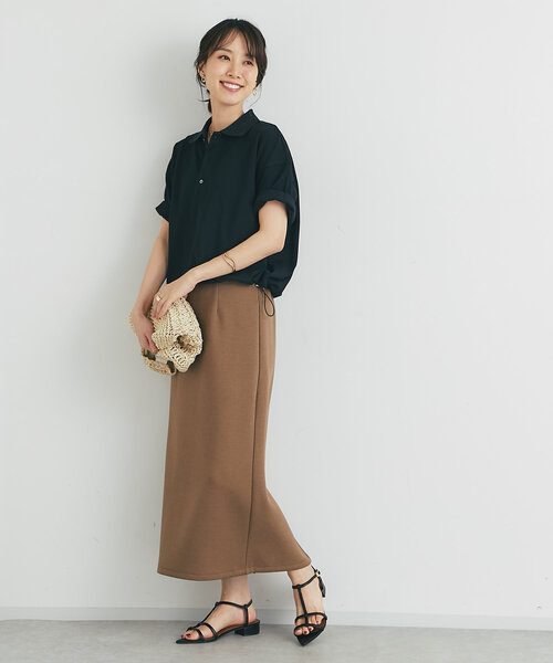 スカート 「Iラインの美シルエット」バックスリットダンボールナロースカート | un dix cors | 12