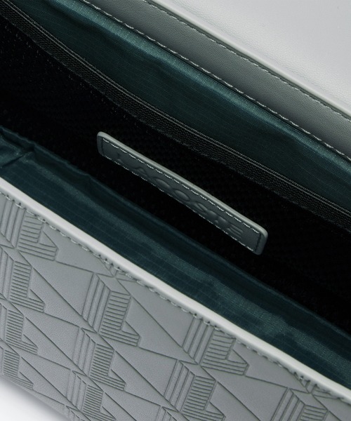 美品 LACOSTE モノグラム 総柄 フラップ ショルダーバッグ 完売品 LACOSTE｜ヘリテージキャンバス ジャガードモノグラムフラップ