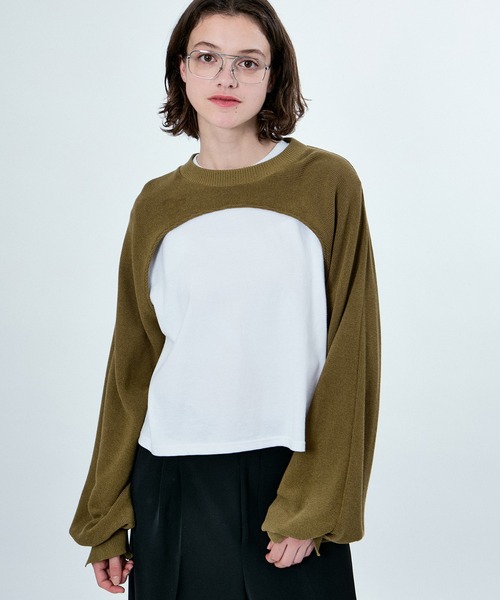 ニット セーター BORRERO SLEEVE L/S KNIT レディース