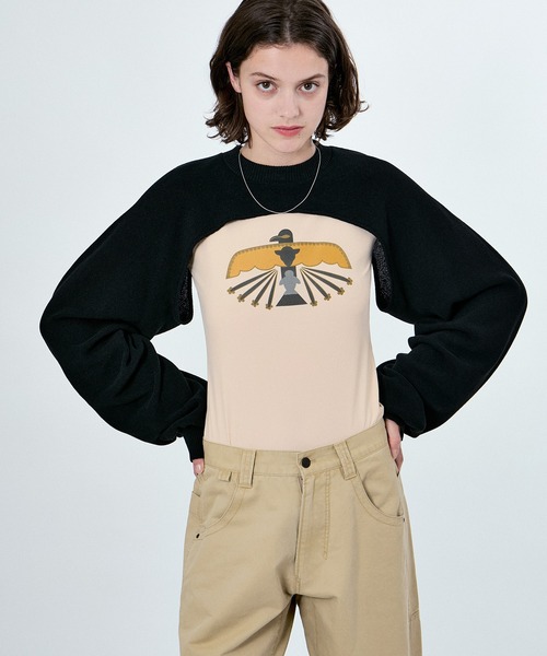 リベイロ　ニット　セーター　m M TO R（ムウトアール） ニット セーター BORRERO SLEEVE L/S KNIT