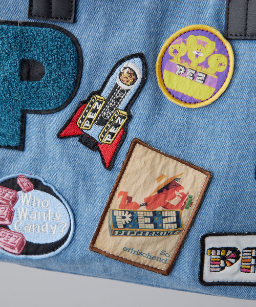 ear PAPILLONNER トートバッグ 「PEZ(ペッツ)×ear」ワッペン2way