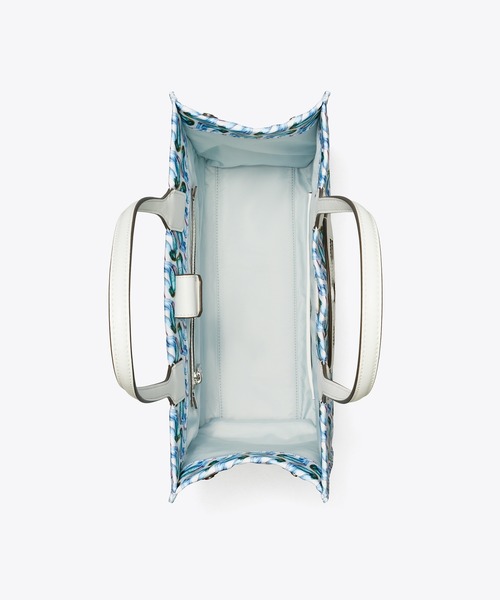 [ToryBurch] エラプリントトートラージバッグ エラ ハンドクロシェ ラージトート: レディース トートバッグ