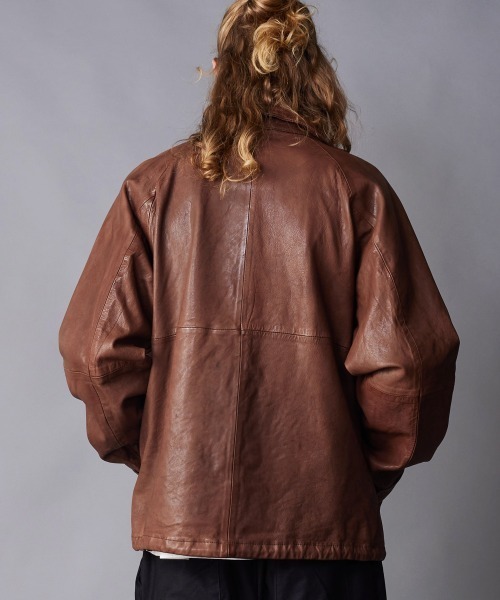 rehacer ニット ライダースジャケット Joint Sheep Riders JKT | rehacer