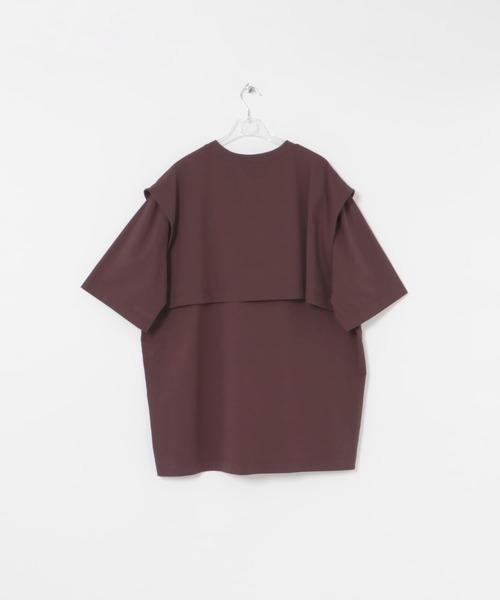 Tシャツ・カットソー No.1173 C layered T チュールレイヤードTシャツ カットソー レディース[品番