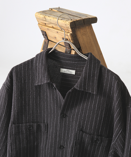 JOURNAL STANDARD relume シャツ C/Lバスケット ピンストライプ