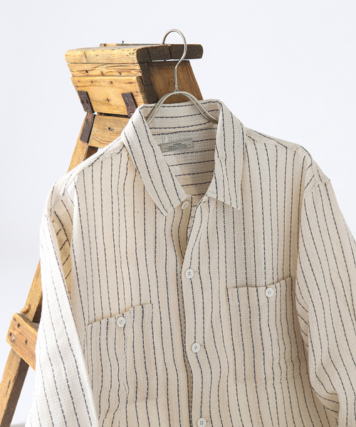 JOURNAL STANDARD relume シャツ C/Lバスケット ピンストライプ