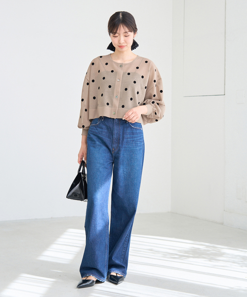 IENA カーディガン FILMY ドット レディース : ZOZOTOWN Yahoo