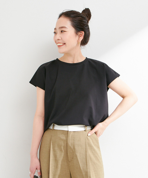 tシャツ 手洗い可 / 接触冷感 / クールタッチバックリボンプルオーバー レディース B.C STOCK tシャツ 手洗い可 / 接触冷感 クールタッチバック