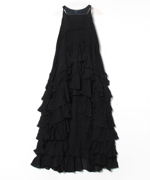 ワンピース CAVARLY TIERED RUFFLE MAXI DRESS | CAVARLY ティアード ラッフル マキシ ドレス・ワンピースの画像