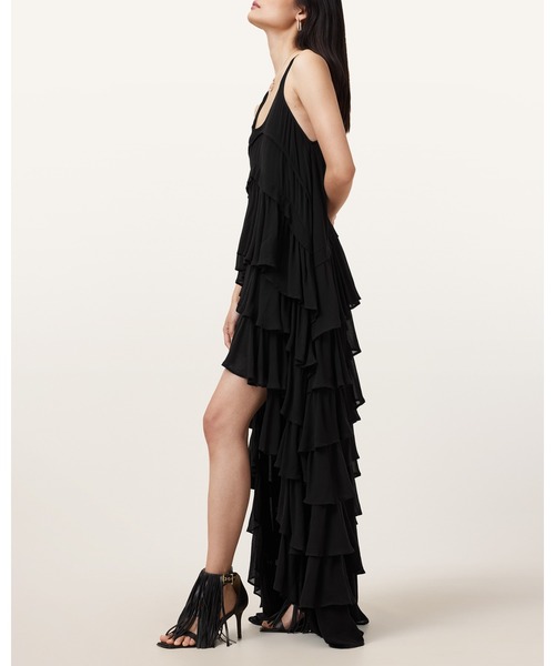 (取寄) オールセインツ レディース キャディ ドレス AllSaints women Cady Dress Flight Black ALLSAINTS（オールセインツ） ワンピース CAVARLY DRESS | CAVARLY