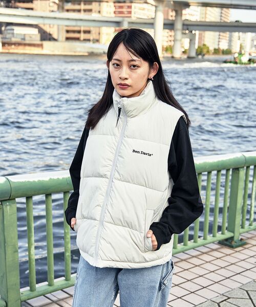 BEN DAVIS（ベンデイビス） ベスト LARGE ブラック メンズ : ZOZOTOWN