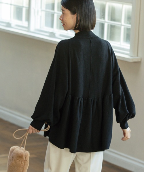 「OPAQUE.CLIP」 長袖ニット 99 ブルー レディース_画像3