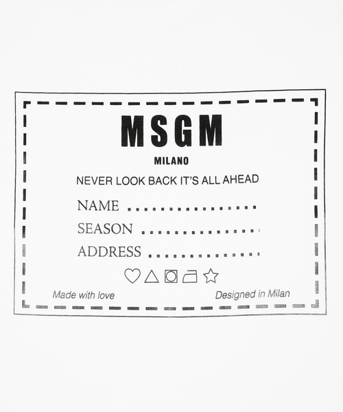 MSGM ロゴT サイズL 正規品 M 美品 カジュアル メンズ レディース MSGM tシャツ 「Basic Color」MSGM ブラッシュロゴTシャツ