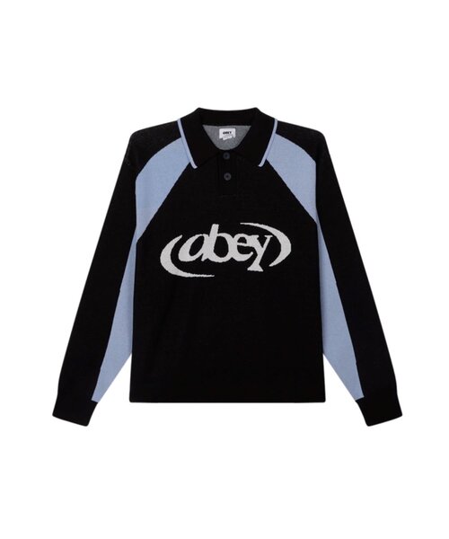 ニット セーター 「OBEY/オベイ」SOCCER POLO SWEATER レディース メンズ WHO'S WHO gallery ニット セーター 「OBEY/オベイ」SOCCER POLO