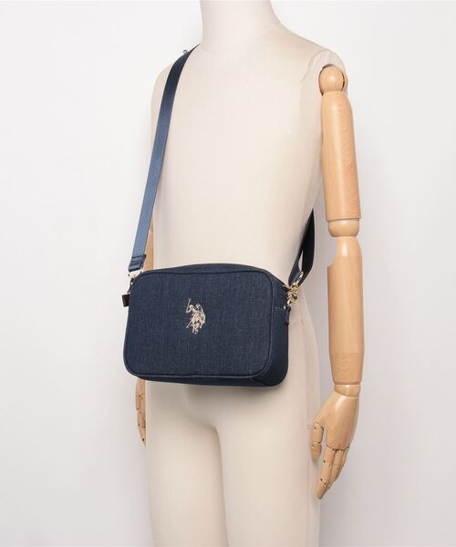 U.S. POLO ASSN. ショルダーバッグ ブルー U.S. POLO ASSN.（ユーエスポロアッスン） ショルダーバッグ バッグ