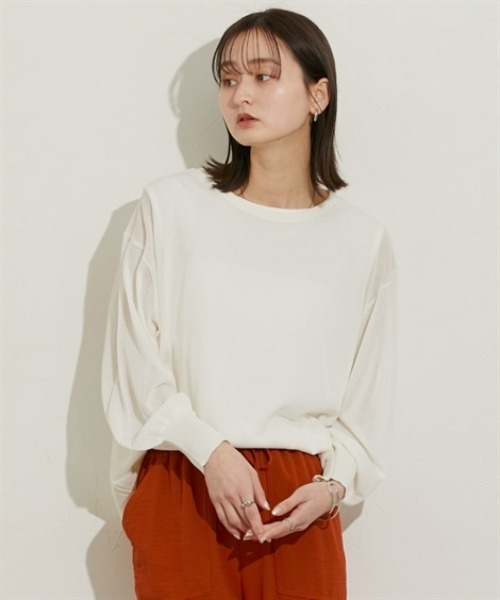 トップス ニット セーター レディース シアー楊柳 シャツ 夏 ニッセン nissen シアー楊柳ニットシャツ＜大きいサイズ有＞ 通販【ニッセン】