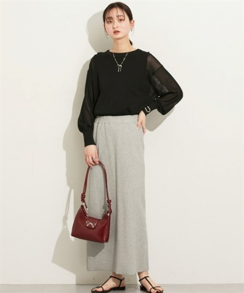 ニット セーター Vネックシアーニット＆タンクセット レディース N. Natural Beauty Basic*｜Vネックシアーニット&タンクセット