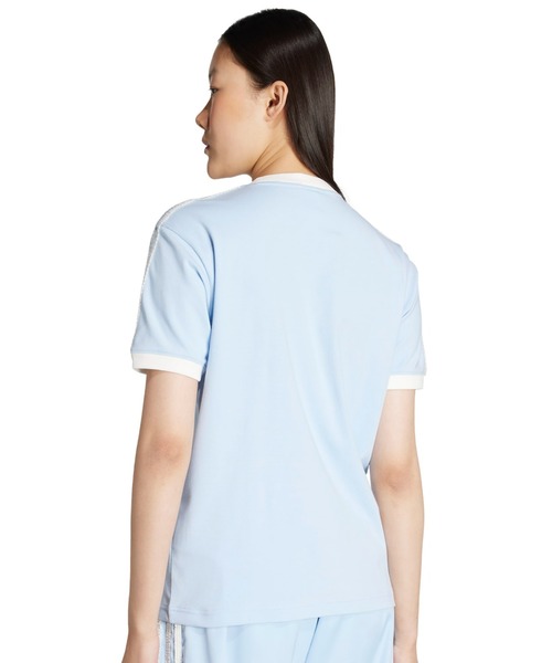3Sストライプフリル★新作人気【ADIDAS】RUFFLE 3S TEE★3色 adidas tシャツ RUFFLE 3S TEE / アディダス ラッフル スリー
