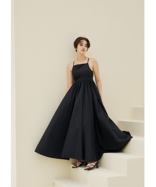 ワンピース Noble flare volume dress NOTRE emor ワンピース volume flare camisole dress : ZOZOTOWN