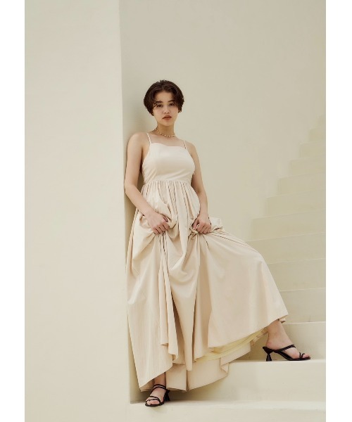 ワンピース NOTREemor volume flare camisole dress NOTRE emor ワンピース volume flare camisole dress : ZOZOTOWN