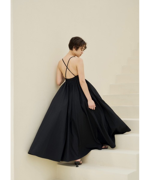 ワンピース Noble flare volume dress NOTRE emor ワンピース volume flare camisole dress : ZOZOTOWN