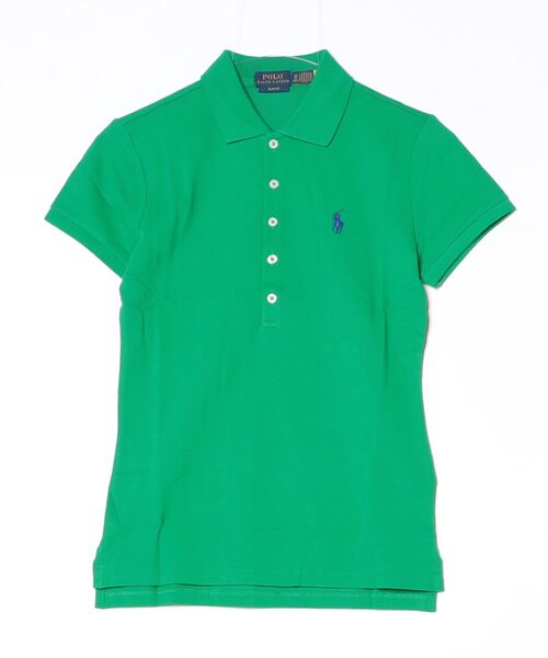 Polo Ralph Lauren グリーン ポロシャツ S POLO RALPH LAUREN（ポロ・ラルフローレン） ポロシャツ ポロ スリム