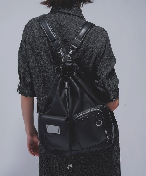 HARE（ハレ） デイバック リュック ミニ プレートデザインミニリュック