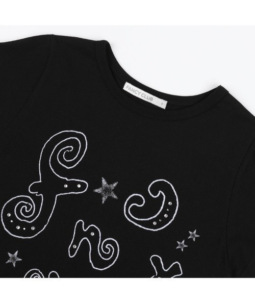 FANCY CLUB tシャツ 「FANCY CLUB」Gliter Mazy Logo Tee