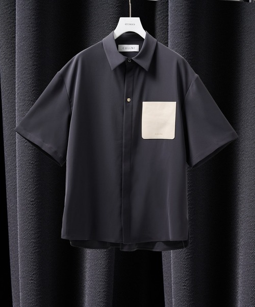 CULLNI シャツ 「CULLNI」別注 Sugoku Suzushii Leather Pocket
