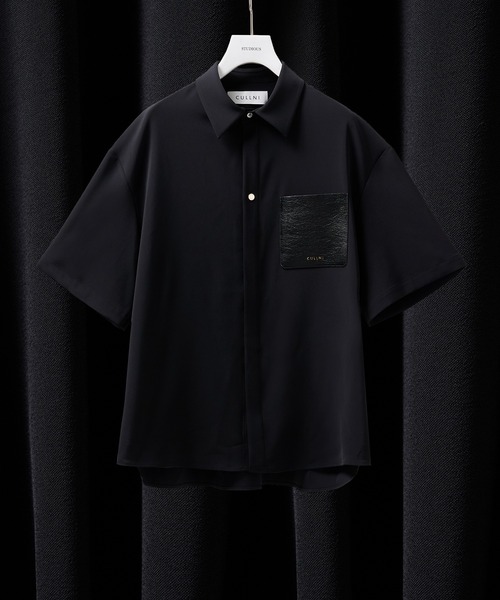CULLNI シャツ 「CULLNI」別注 Sugoku Suzushii Leather Pocket