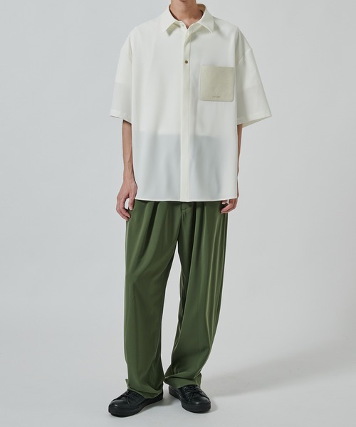 CULLNI シャツ 「CULLNI」別注 Sugoku Suzushii Leather Pocket