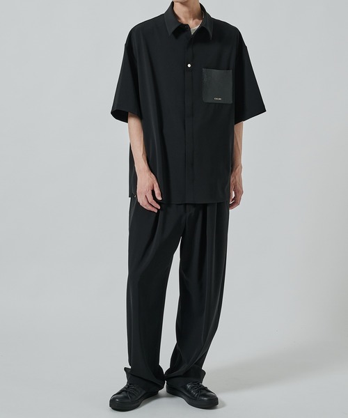 CULLNI シャツ CULLNI シャツ 「CULLNI」別注 Sugoku Suzushii Leather Pocket