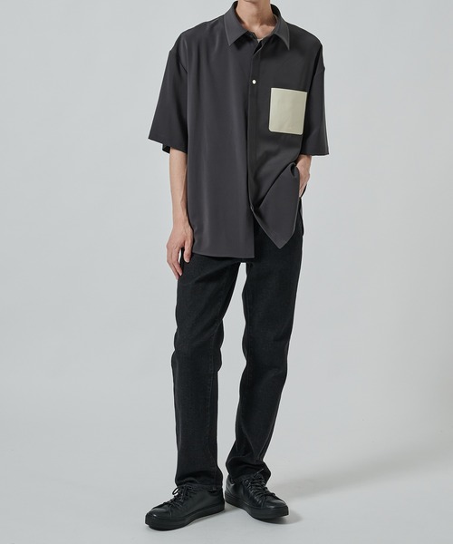 CULLNI メンズ シャツ CULLNI シャツ 「CULLNI」別注 Sugoku Suzushii Leather Pocket