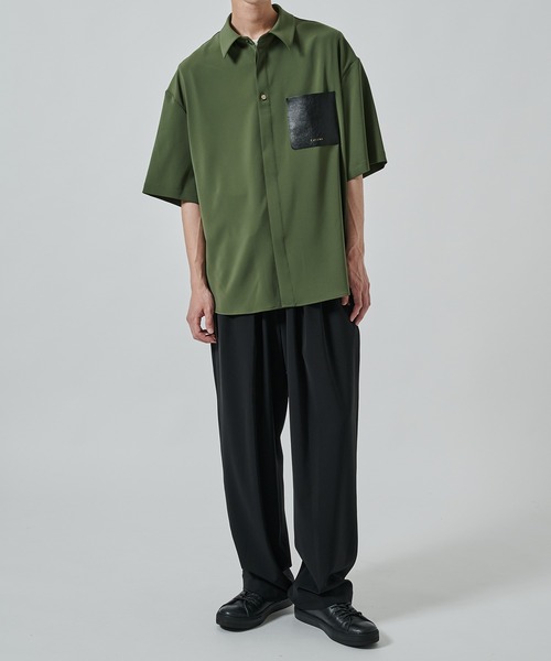 CULLNI シャツ 「CULLNI」別注 Sugoku Suzushii Leather Pocket