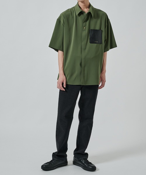 CULLNI シャツ 「CULLNI」別注 Sugoku Suzushii Leather Pocket