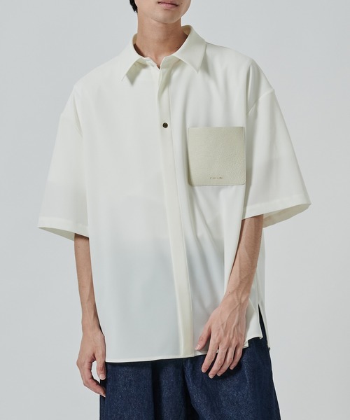 クルニ　ドレスシャツ CULLNI（クルニ）の「Stripe Double Satin Bowtie Shirt（シャツ