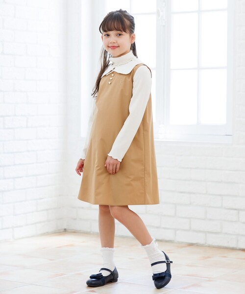 組曲（KUMIKYOKU） ワンピース 「110-140cm」カーブカラー ワンピース