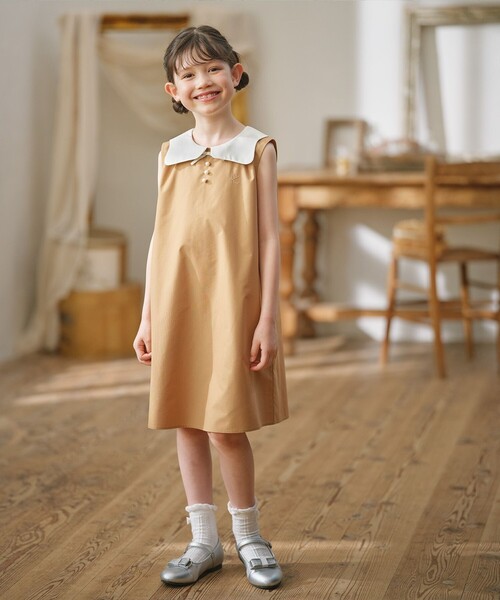 組曲（KUMIKYOKU） ワンピース 「110-140cm」カーブカラー ワンピース