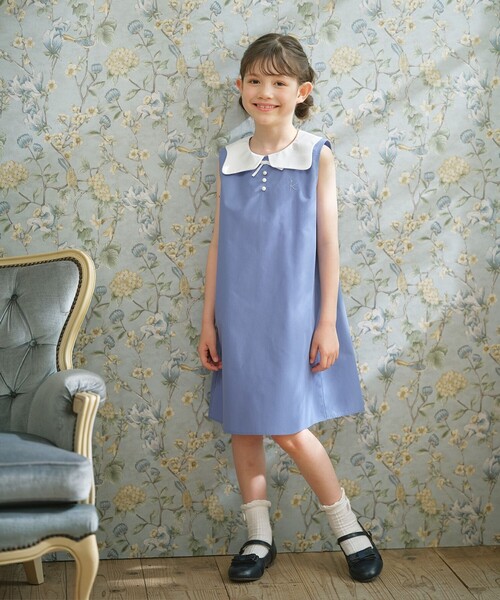 組曲（KUMIKYOKU） ワンピース 「110-140cm」カーブカラー ワンピース