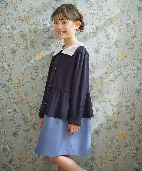 組曲（KUMIKYOKU） ワンピース 「110-140cm」カーブカラー ワンピース