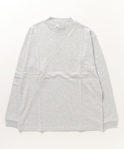 「SHIPS any」 長(zhǎng)袖Tシャツ SMALL ライトグレー メンズ