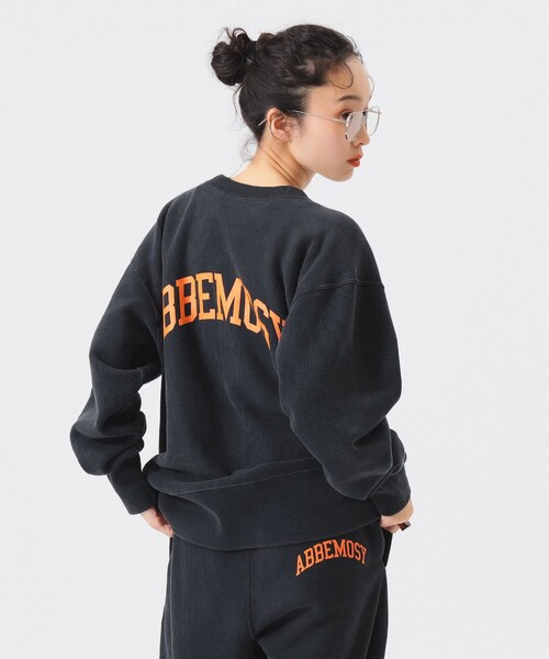 トレーナー スウェット 「別注」Champion / バックプリント リバースウィーブ(R) クルー スウェット レディース Champion トレーナー スウェット 「別注」Champion / バック