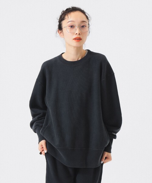 トレーナー スウェット 「別注」Champion / バックプリント リバースウィーブ(R) クルー スウェット レディース Champion トレーナー スウェット 「別注」Champion / バック