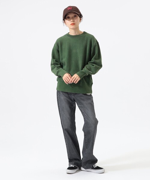トレーナー スウェット 「別注」Champion / バックプリント リバースウィーブ(R) クルー スウェット レディース Champion トレーナー スウェット 「Champion」バックプリント