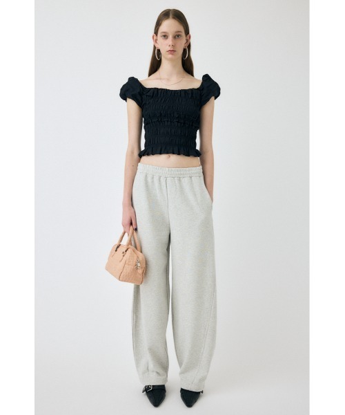 MOUSSY　GATHER SLEEVE ブラウス　ホワイト MOUSSY（マウジー） ブラウス シャツ 「EC・一部店舗限定」GATHER