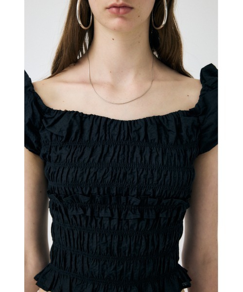 MOUSSY（マウジー） ブラウス シャツ 「EC・一部店舗限定」GATHER