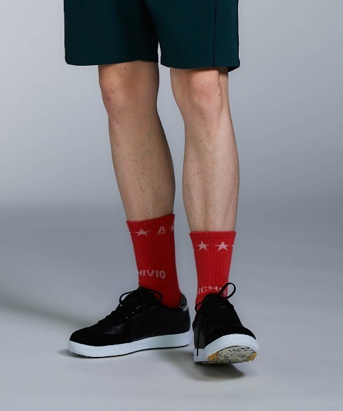 archivio（アルチビオ） 靴下 「MENS」「メンズ」星柄ロゴソックス