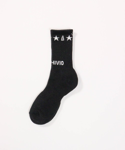 archivio（アルチビオ） 靴下 「MENS」「メンズ」星柄ロゴソックス