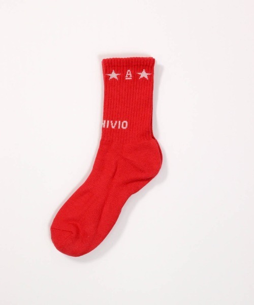 archivio（アルチビオ） 靴下 「MENS」「メンズ」星柄ロゴソックス
